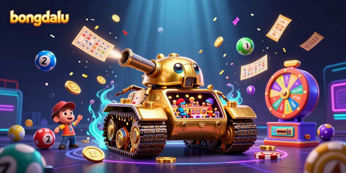 Engage with bongdalu as the golden beetle tank reveals a dynamic casino scene full of vibrant gaming elements.