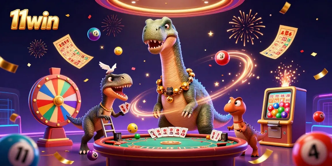 Engage with 11win's thrilling 3D casino world featuring vibrant games and dynamic celebrations.