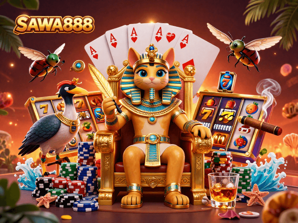 Experience the captivating world of SAWA888, where Egyptian charm meets thrilling slot reels.