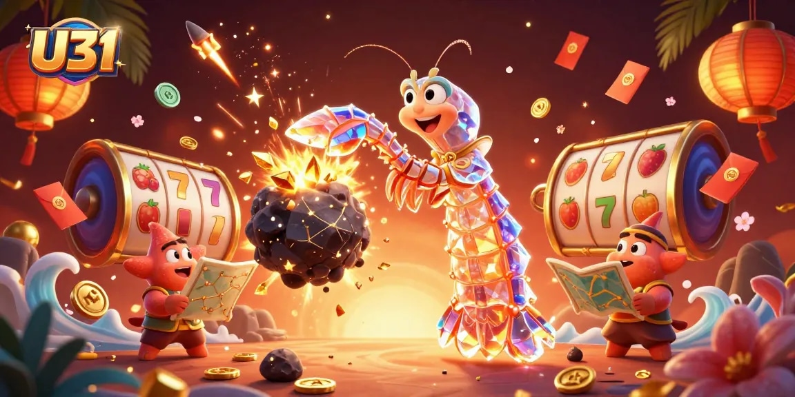 Play slots and win big with U31's vibrant casino scene, featuring dynamic characters and jackpot rewards.