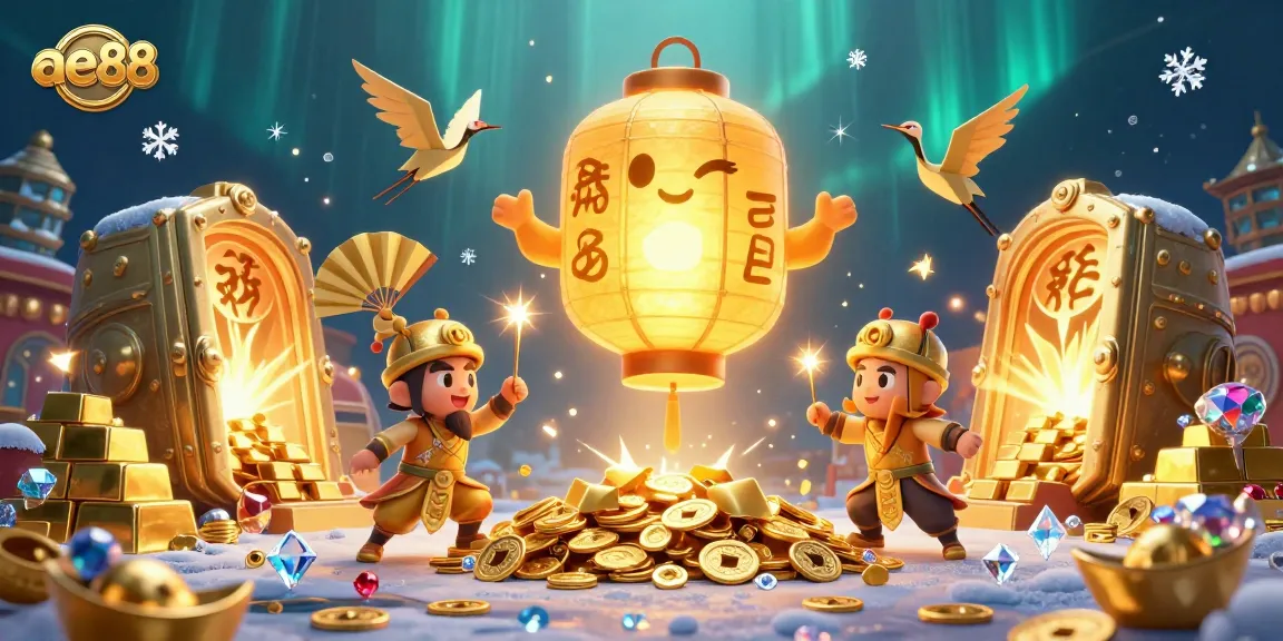 Engage with ae88 casino through an enchanting night market scene featuring a glowing lantern spirit.