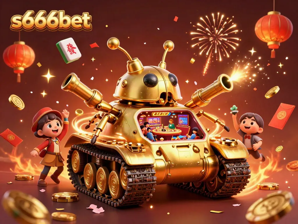 Experience thrilling gaming action at s666bet with lively casino elements and vibrant colors.