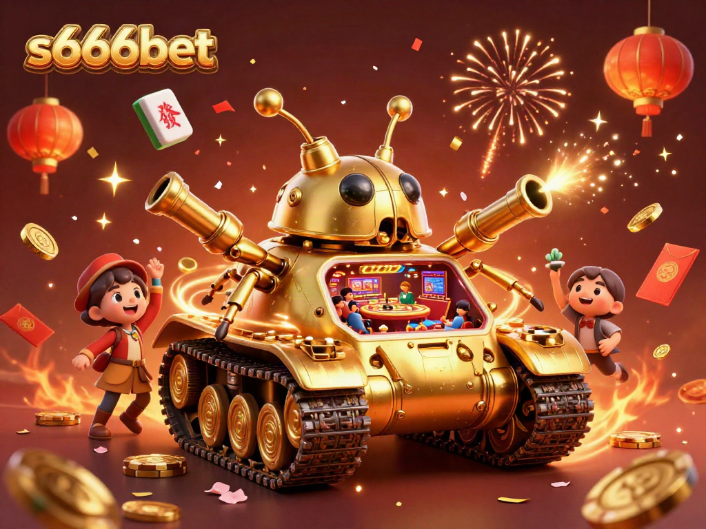 Experience thrilling gaming action at s666bet with lively casino elements and vibrant colors.