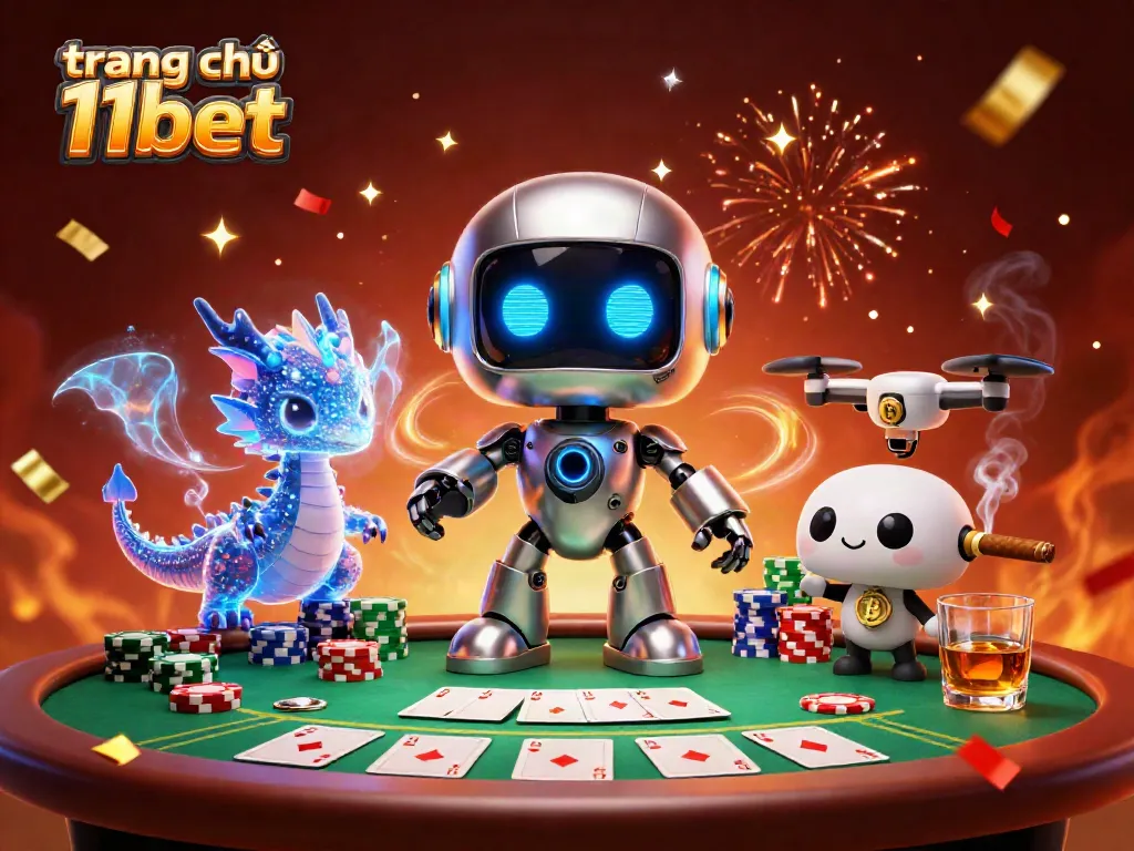 Engage with the dynamic elements of trang chủ 11bet as vibrant gaming mascots bring the excitement of casino action alive.