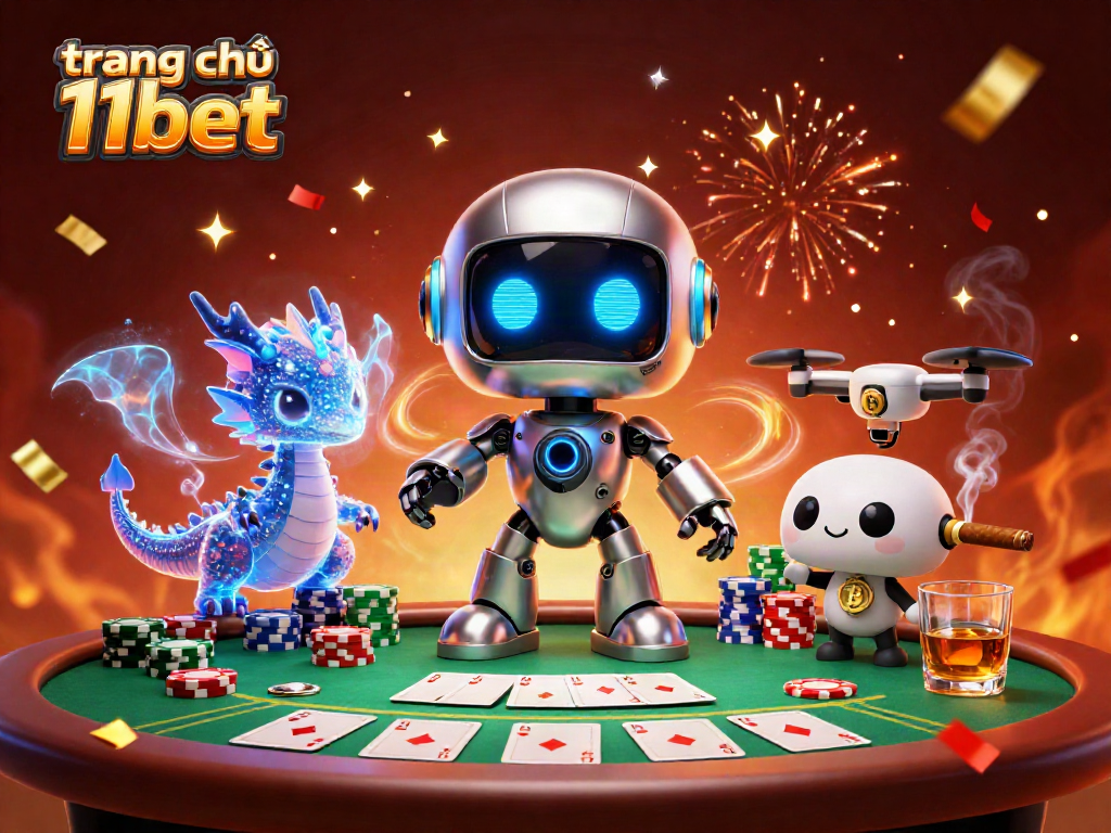 Engage with the dynamic elements of trang chủ 11bet as vibrant gaming mascots bring the excitement of casino action alive.
