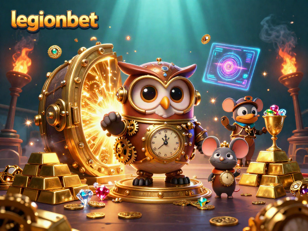 Play exciting games at legionbet with treasure-filled casinos and vibrant 3D illustrations.