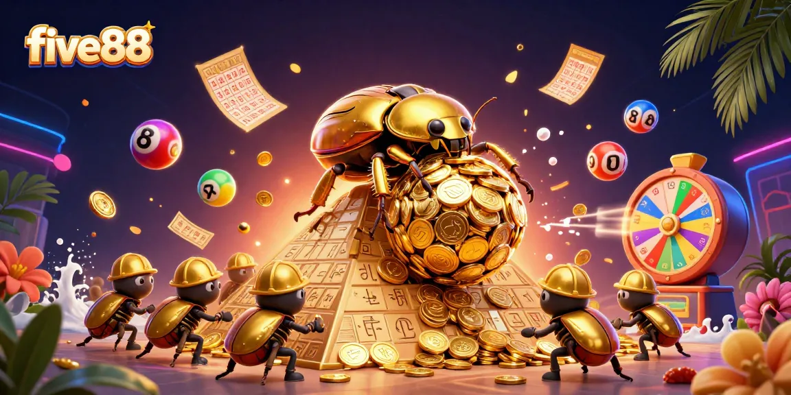 Experience thrilling wins at five88 with a vibrant lottery scene showcasing dynamic gaming elements.